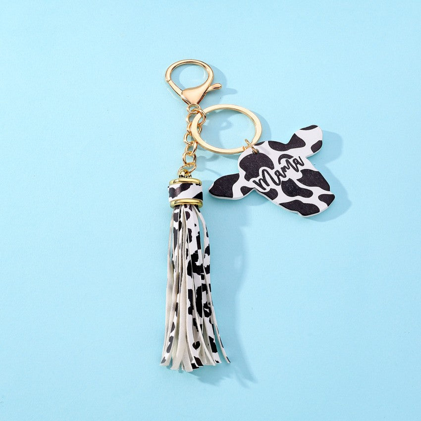 Wholesale Tassels MAMA Wooden Sign Keychains